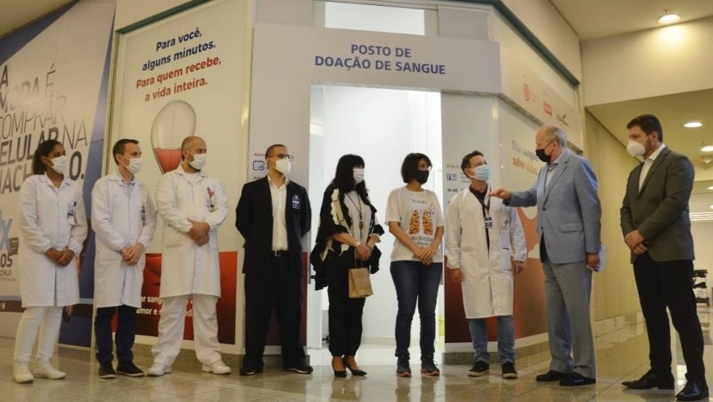 Santa Casa abre posto de doação de sangue em shopping da Capital