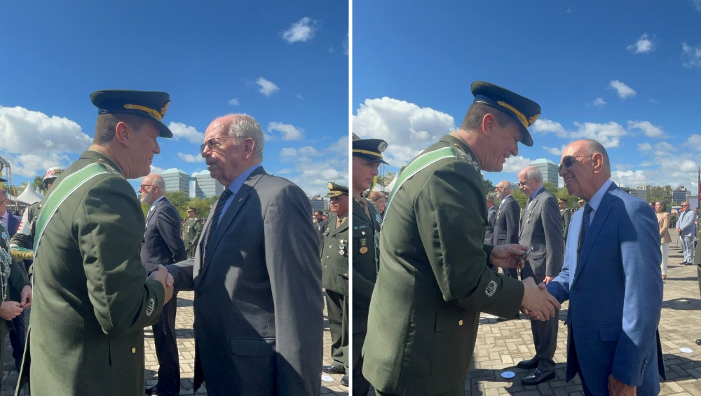 Provedor e Irm&atilde;o da Santa Casa recebem Medalha do Ex&eacute;rcito Brasileiro
